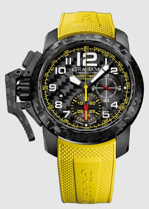 Review Replica Watch Graham CHRONOFIGHTER SUPERLIGHT CARBON YELLOW 2CCBK.B15A
